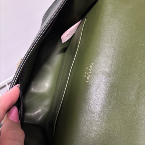 Kate Spade Dark Green Neve Convertible Flap Crossbody Bag - Picture 6 of 9